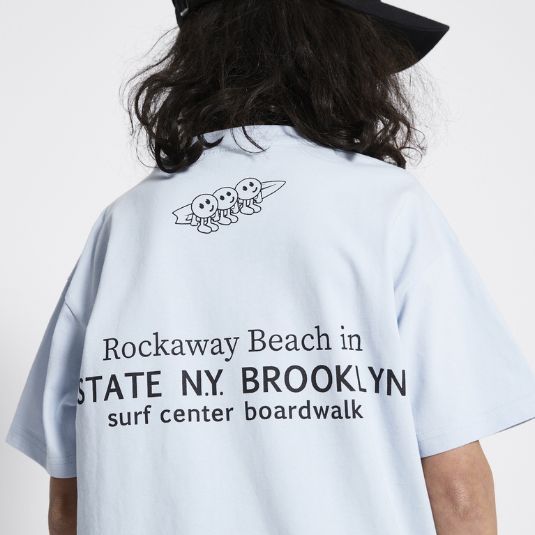 Printed tee "Wilson" Light blue